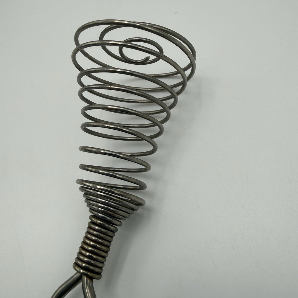 Vintage Stainless Steel Spiral Wire Egg Whisk 9" Spring Coil Wisk Whip Kitchen - Picture 4 of 8